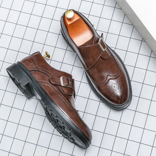 Montair Wingtip Monk Shoes