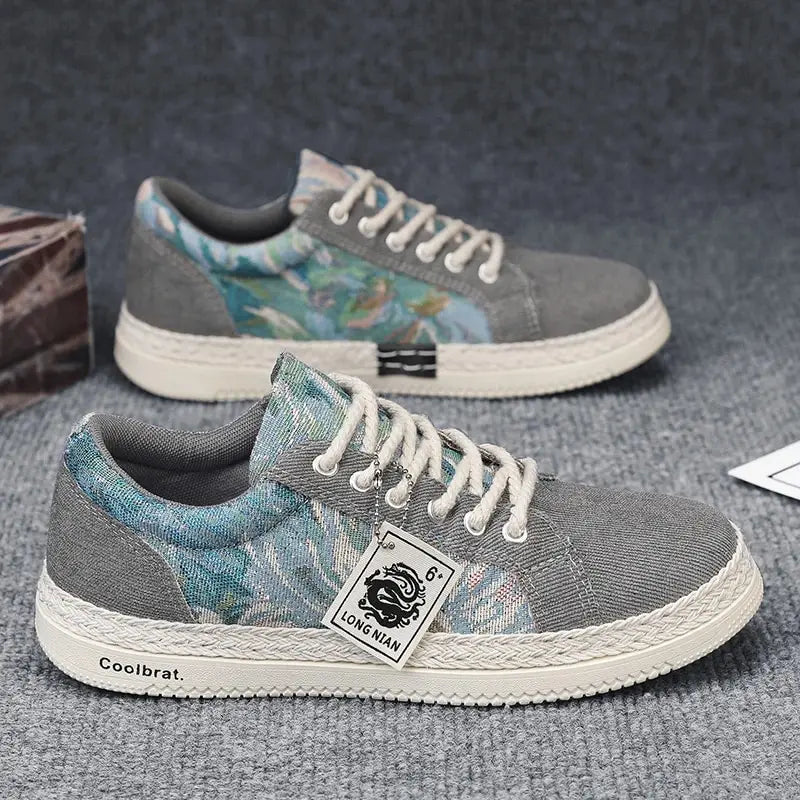 Atlas Pattern Sneakers