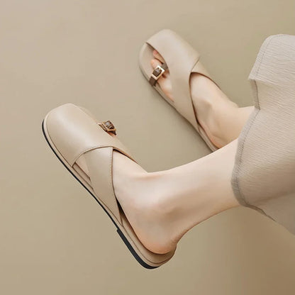 Nefari Crossover Sculpted Sandals
