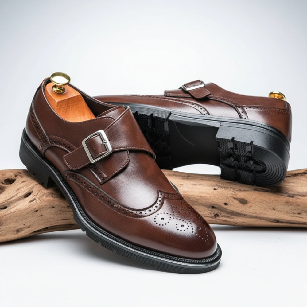 Montair Wingtip Monk Shoes