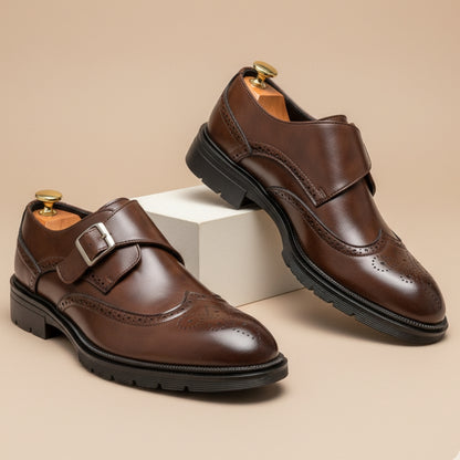 Montair Wingtip Monk Shoes