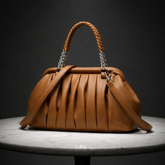 Élanne Pleat Handle Bag