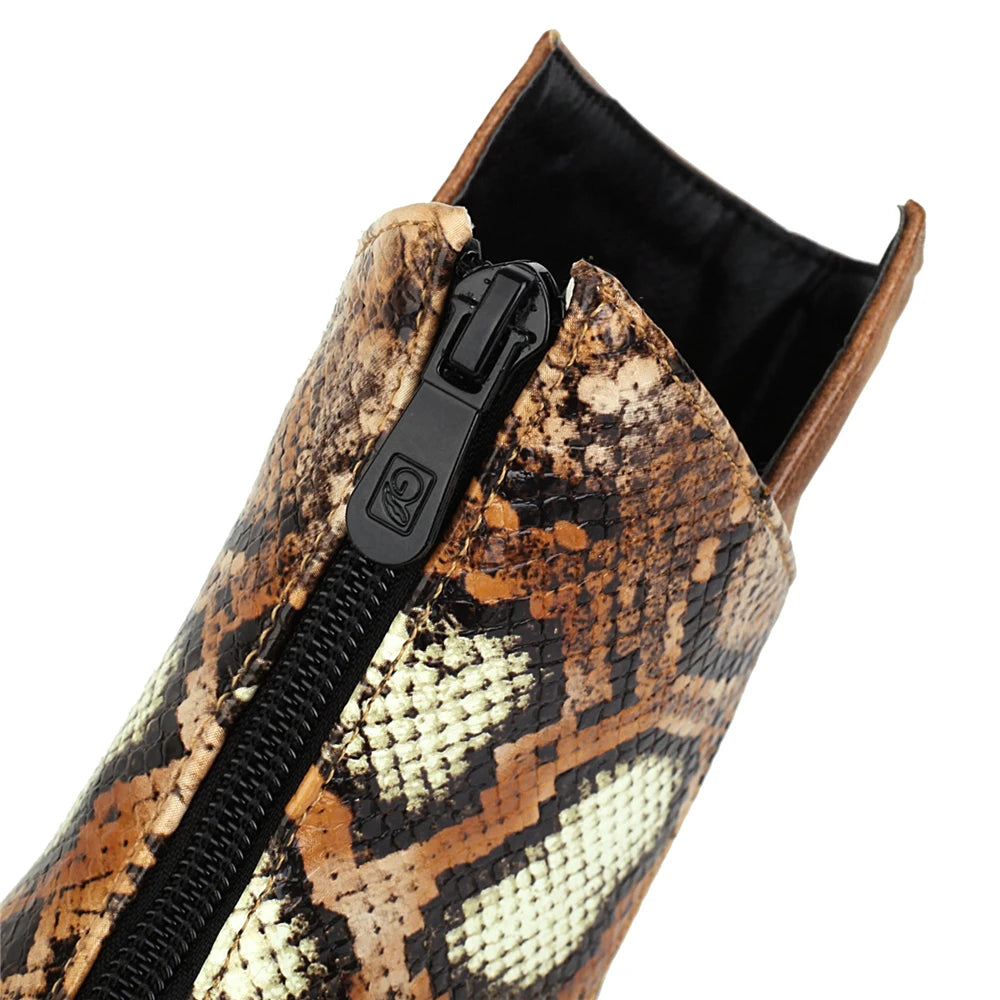 Ivana Snake Ankle Boots