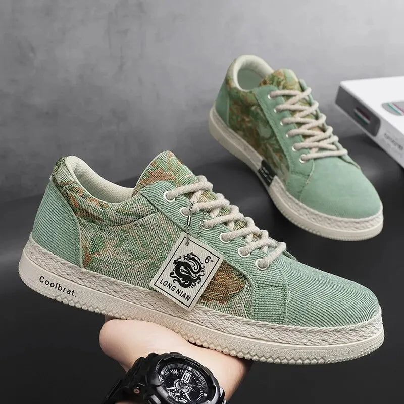 Atlas Pattern Sneakers