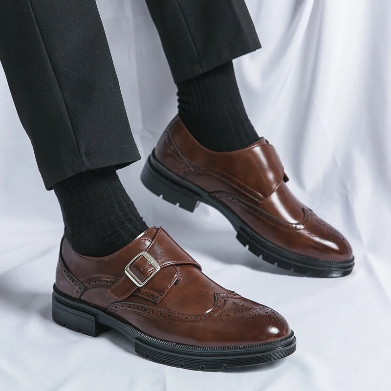 Montair Wingtip Monk Shoes