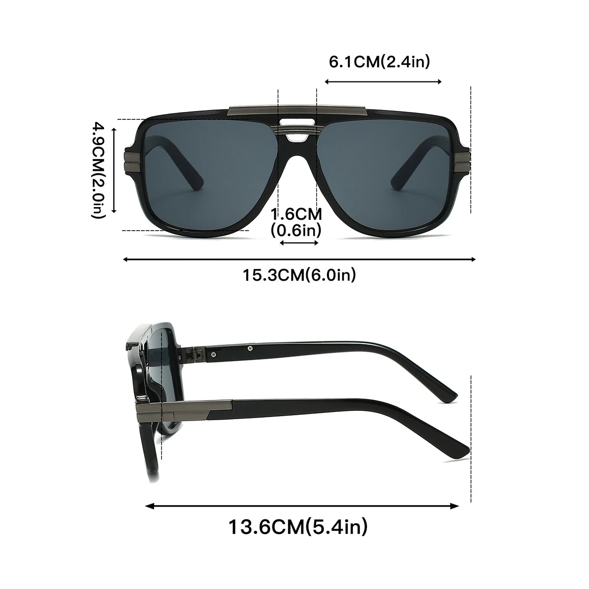 Luca Double Bridge Aviators