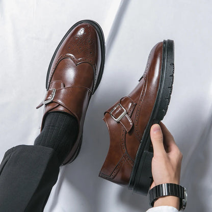 Montair Wingtip Monk Shoes