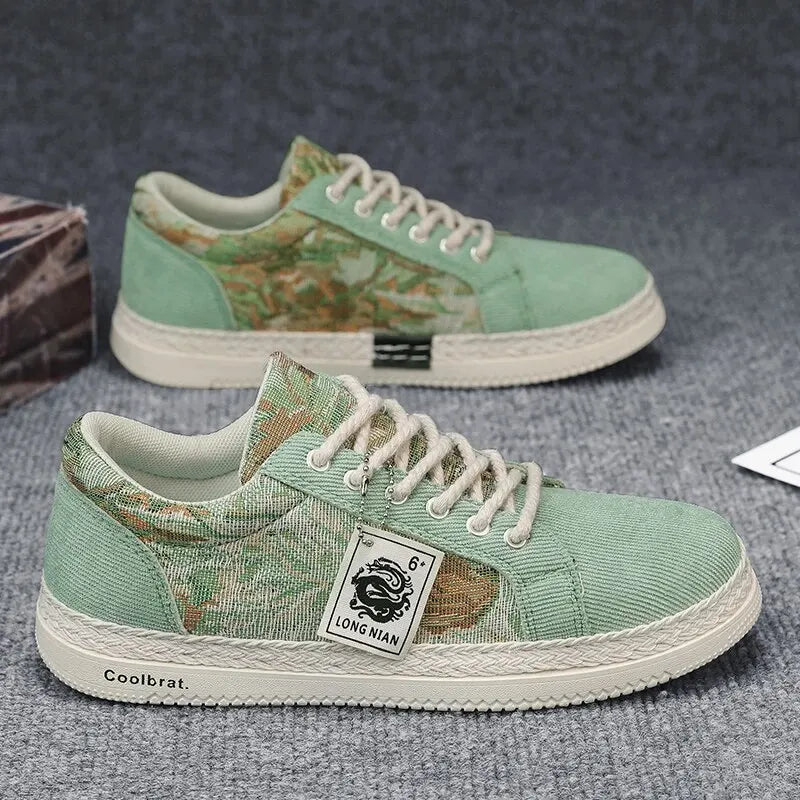 Atlas Pattern Sneakers