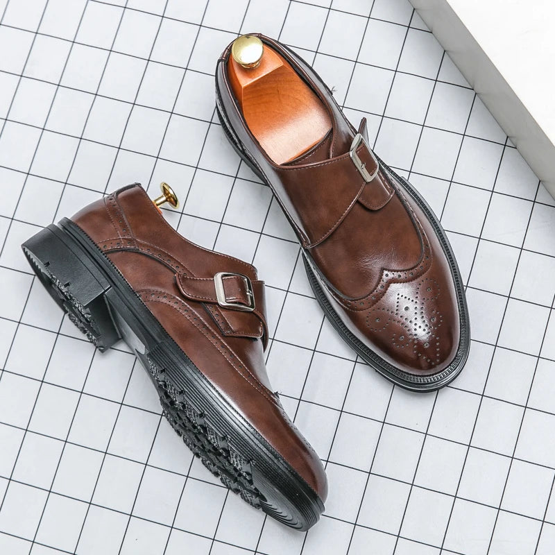 Montair Wingtip Monk Shoes