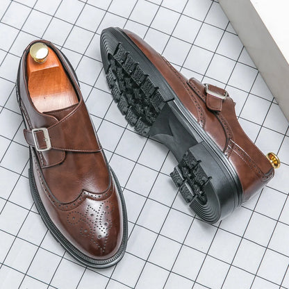 Montair Wingtip Monk Shoes