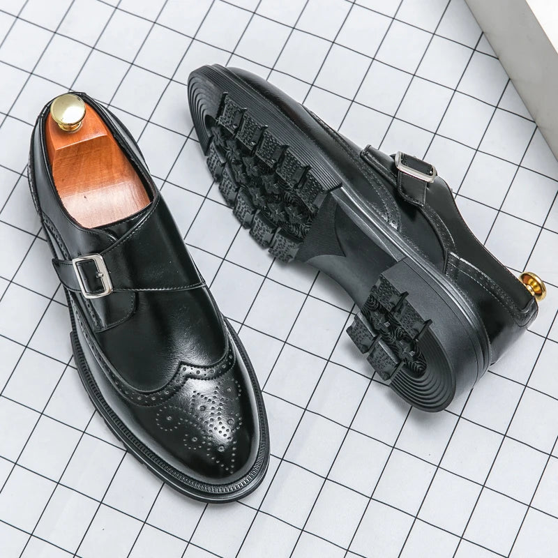 Montair Wingtip Monk Shoes