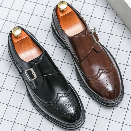 Montair Wingtip Monk Shoes