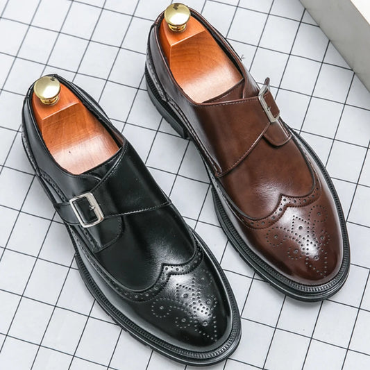 Montair Wingtip Monk Shoes