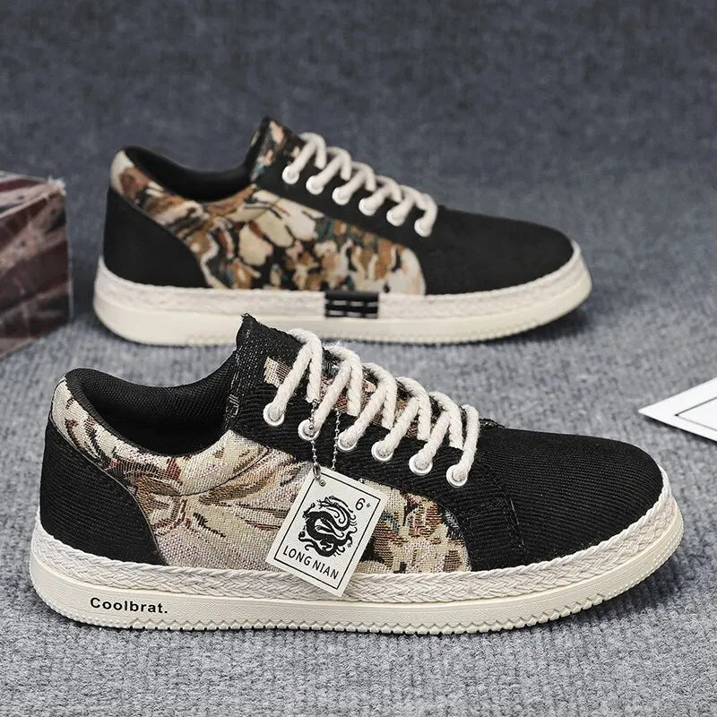 Atlas Pattern Sneakers