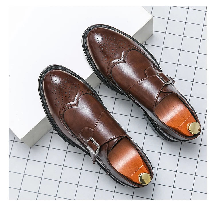 Montair Wingtip Monk Shoes